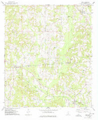 Soso Mississippi Historical topographic map, 1:24000 scale, 7.5 X 7.5 Minute, Year 1974