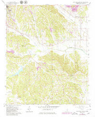 Southeast Pontotoc Mississippi Historical topographic map, 1:24000 scale, 7.5 X 7.5 Minute, Year 1966