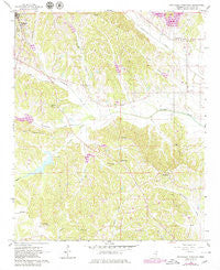 Southeast Pontotoc Mississippi Historical topographic map, 1:24000 scale, 7.5 X 7.5 Minute, Year 1966
