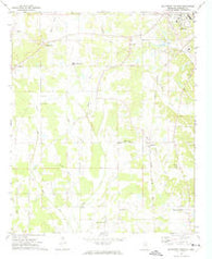 Southwest Pontotoc Mississippi Historical topographic map, 1:24000 scale, 7.5 X 7.5 Minute, Year 1972