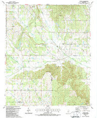 Sparta Mississippi Historical topographic map, 1:24000 scale, 7.5 X 7.5 Minute, Year 1987