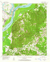St. Joseph Louisiana Historical topographic map, 1:62500 scale, 15 X 15 Minute, Year 1958