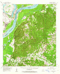 St. Joseph Louisiana Historical topographic map, 1:62500 scale, 15 X 15 Minute, Year 1958