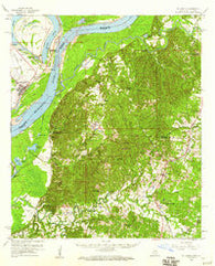 St. Joseph Louisiana Historical topographic map, 1:62500 scale, 15 X 15 Minute, Year 1958