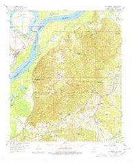 St. Joseph Louisiana Historical topographic map, 1:62500 scale, 15 X 15 Minute, Year 1958