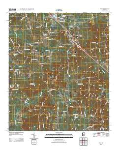 Star Mississippi Historical topographic map, 1:24000 scale, 7.5 X 7.5 Minute, Year 2012
