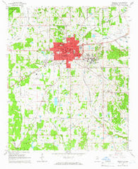 Starkville Mississippi Historical topographic map, 1:24000 scale, 7.5 X 7.5 Minute, Year 1965