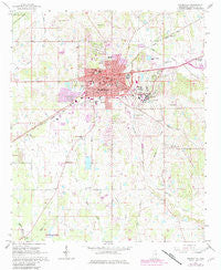 Starkville Mississippi Historical topographic map, 1:24000 scale, 7.5 X 7.5 Minute, Year 1965