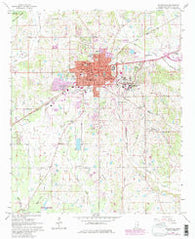 Starkville Mississippi Historical topographic map, 1:24000 scale, 7.5 X 7.5 Minute, Year 1965