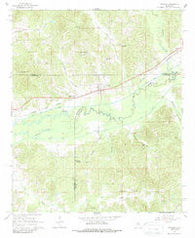 Stewart Mississippi Historical topographic map, 1:24000 scale, 7.5 X 7.5 Minute, Year 1966