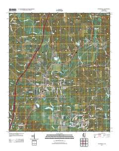 Stonewall Mississippi Historical topographic map, 1:24000 scale, 7.5 X 7.5 Minute, Year 2012