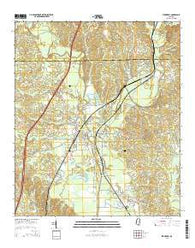 Stonewall Mississippi Current topographic map, 1:24000 scale, 7.5 X 7.5 Minute, Year 2015