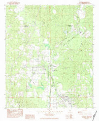 Stonewall Mississippi Historical topographic map, 1:24000 scale, 7.5 X 7.5 Minute, Year 1983