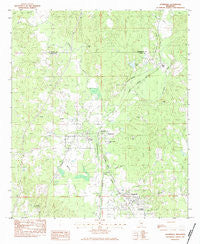 Stonewall Mississippi Historical topographic map, 1:24000 scale, 7.5 X 7.5 Minute, Year 1983