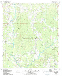 Street Mississippi Historical topographic map, 1:24000 scale, 7.5 X 7.5 Minute, Year 1988