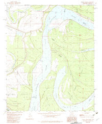 Stubbs Island Mississippi Historical topographic map, 1:24000 scale, 7.5 X 7.5 Minute, Year 1982