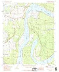 Stubbs Island Mississippi Historical topographic map, 1:24000 scale, 7.5 X 7.5 Minute, Year 1982