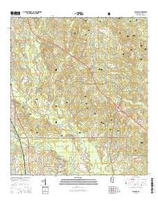 Success Mississippi Current topographic map, 1:24000 scale, 7.5 X 7.5 Minute, Year 2015