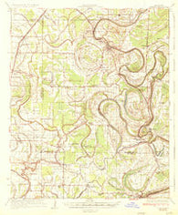 Sumner Mississippi Historical topographic map, 1:62500 scale, 15 X 15 Minute, Year 1935