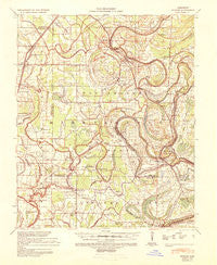 Sumner Mississippi Historical topographic map, 1:62500 scale, 15 X 15 Minute, Year 1939