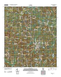 Sumrall Mississippi Historical topographic map, 1:24000 scale, 7.5 X 7.5 Minute, Year 2012