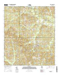 Sumrall Mississippi Current topographic map, 1:24000 scale, 7.5 X 7.5 Minute, Year 2015