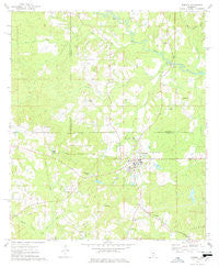 Sumrall Mississippi Historical topographic map, 1:24000 scale, 7.5 X 7.5 Minute, Year 1974