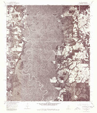 Sun NE Mississippi Historical topographic map, 1:24000 scale, 7.5 X 7.5 Minute, Year 1976