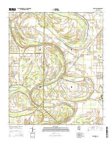 Swiftown Mississippi Current topographic map, 1:24000 scale, 7.5 X 7.5 Minute, Year 2015