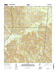 Tamola Mississippi Current topographic map, 1:24000 scale, 7.5 X 7.5 Minute, Year 2015