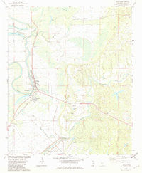 Tchula Mississippi Historical topographic map, 1:24000 scale, 7.5 X 7.5 Minute, Year 1982