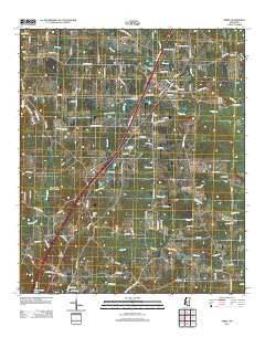 Terry Mississippi Historical topographic map, 1:24000 scale, 7.5 X 7.5 Minute, Year 2012
