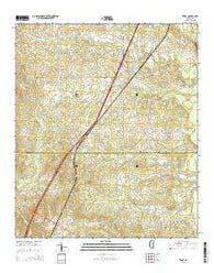 Terry Mississippi Current topographic map, 1:24000 scale, 7.5 X 7.5 Minute, Year 2015