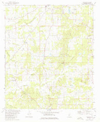 Terry NW Mississippi Historical topographic map, 1:24000 scale, 7.5 X 7.5 Minute, Year 1980