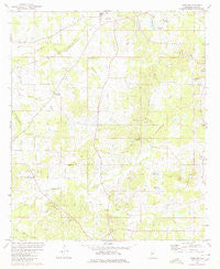 Terry NW Mississippi Historical topographic map, 1:24000 scale, 7.5 X 7.5 Minute, Year 1980