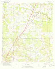 Terry Mississippi Historical topographic map, 1:24000 scale, 7.5 X 7.5 Minute, Year 1971