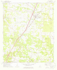 Terry Mississippi Historical topographic map, 1:24000 scale, 7.5 X 7.5 Minute, Year 1971