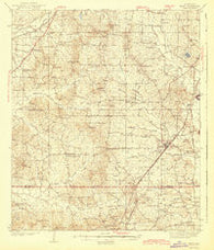 Terry Mississippi Historical topographic map, 1:62500 scale, 15 X 15 Minute, Year 1943