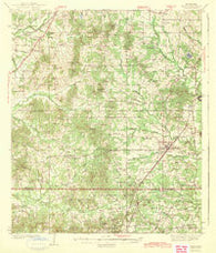 Terry Mississippi Historical topographic map, 1:62500 scale, 15 X 15 Minute, Year 1943