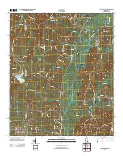 Thomastown Mississippi Historical topographic map, 1:24000 scale, 7.5 X 7.5 Minute, Year 2012