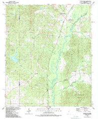 Thomastown Mississippi Historical topographic map, 1:24000 scale, 7.5 X 7.5 Minute, Year 1988