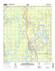 Three Rivers Mississippi Current topographic map, 1:24000 scale, 7.5 X 7.5 Minute, Year 2015