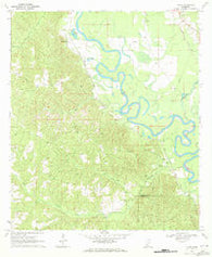 Tilton Mississippi Historical topographic map, 1:24000 scale, 7.5 X 7.5 Minute, Year 1970