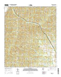Tinsley Mississippi Current topographic map, 1:24000 scale, 7.5 X 7.5 Minute, Year 2015