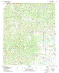 Tinsley Mississippi Historical topographic map, 1:24000 scale, 7.5 X 7.5 Minute, Year 1988