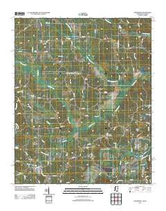 Tishomingo Mississippi Historical topographic map, 1:24000 scale, 7.5 X 7.5 Minute, Year 2012
