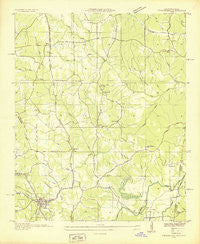 Tishomingo Mississippi Historical topographic map, 1:24000 scale, 7.5 X 7.5 Minute, Year 1936