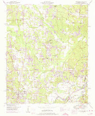 Tishomingo Mississippi Historical topographic map, 1:24000 scale, 7.5 X 7.5 Minute, Year 1950