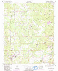 Tishomingo Mississippi Historical topographic map, 1:24000 scale, 7.5 X 7.5 Minute, Year 1950