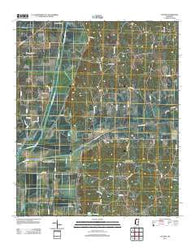 Tocowa Mississippi Historical topographic map, 1:24000 scale, 7.5 X 7.5 Minute, Year 2012